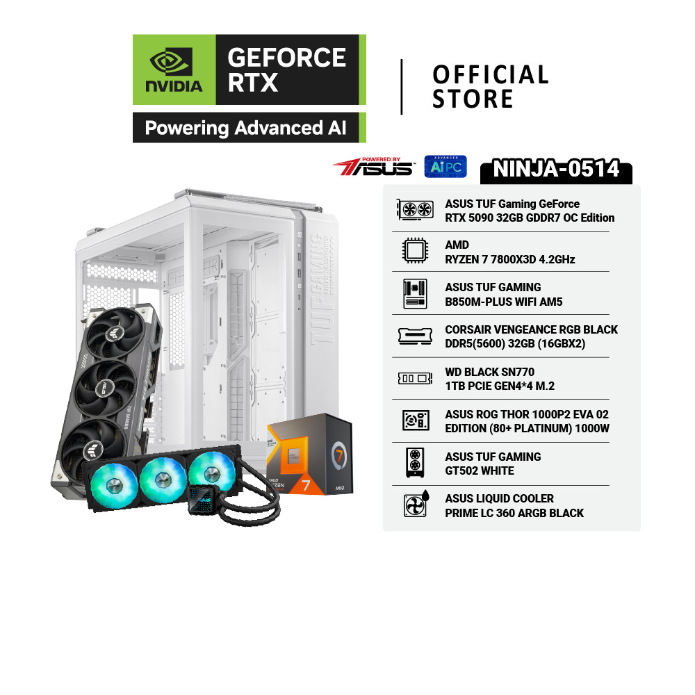 COMSET NINJA-0514 | NVIDIA® GeForce RTX™ 5090 | AMD Ryzen™ 7-7800X3D