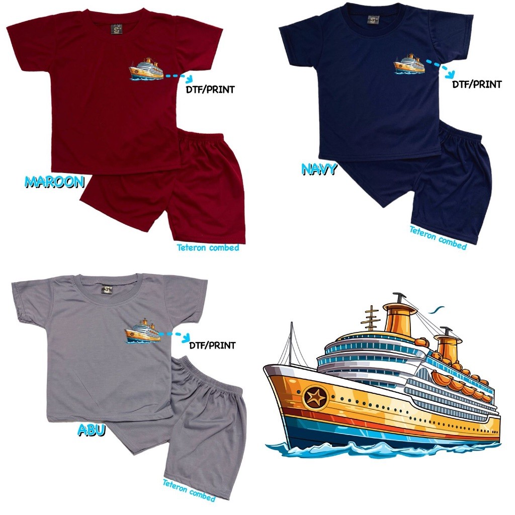 KATUN YEYA - ชุดสั้นทําจากผ้าฝ้าย DTF/CRUISE