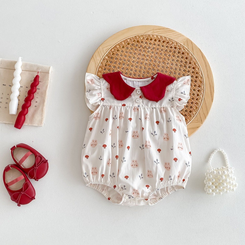 ฤดูร้อนทารกแรกเกิดromperเด็กวัยหัดเดินเด็กทารกjumpsuitแขนสั้นชุดบอดี้สูทเสื้อผ้า - รูปที่ 3