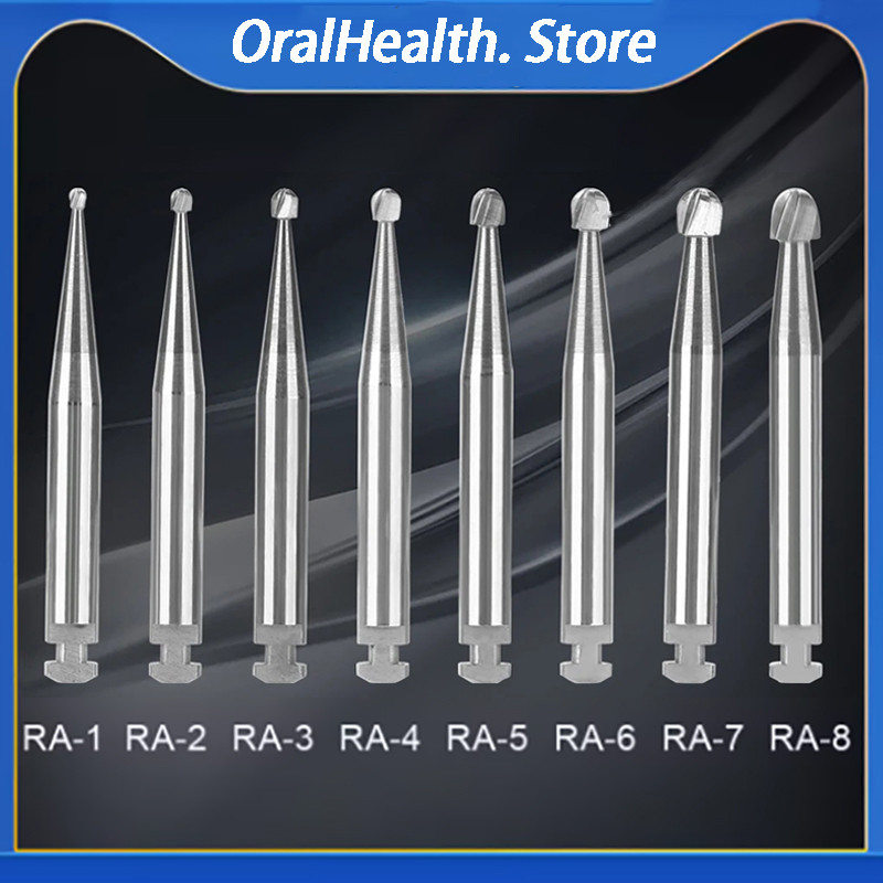 1 ชิ้นทันตกรรม Bur ความเร็วต่ํารอบ RA Series Burs สําหรับทันตกรรม Lab หรือคลินิกความเร็วต่ํามุมขวา Handpiece