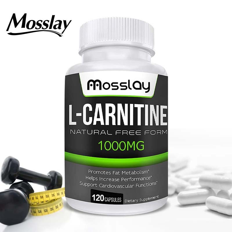 Mosslay - L-Carnitine 1500mg capsules L-Carnitine 1500mg แคปซูลฟรีฟอร์ม ส่งเสริมการเผาผลาญไขมันธรรมช