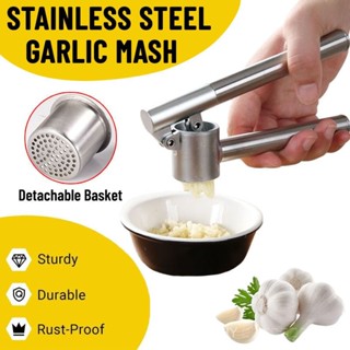 ที่บีบกระเทียมสแตนเลส 304 แบบพกพา ที่บดกระเทียม ที่บดขิง เคร…