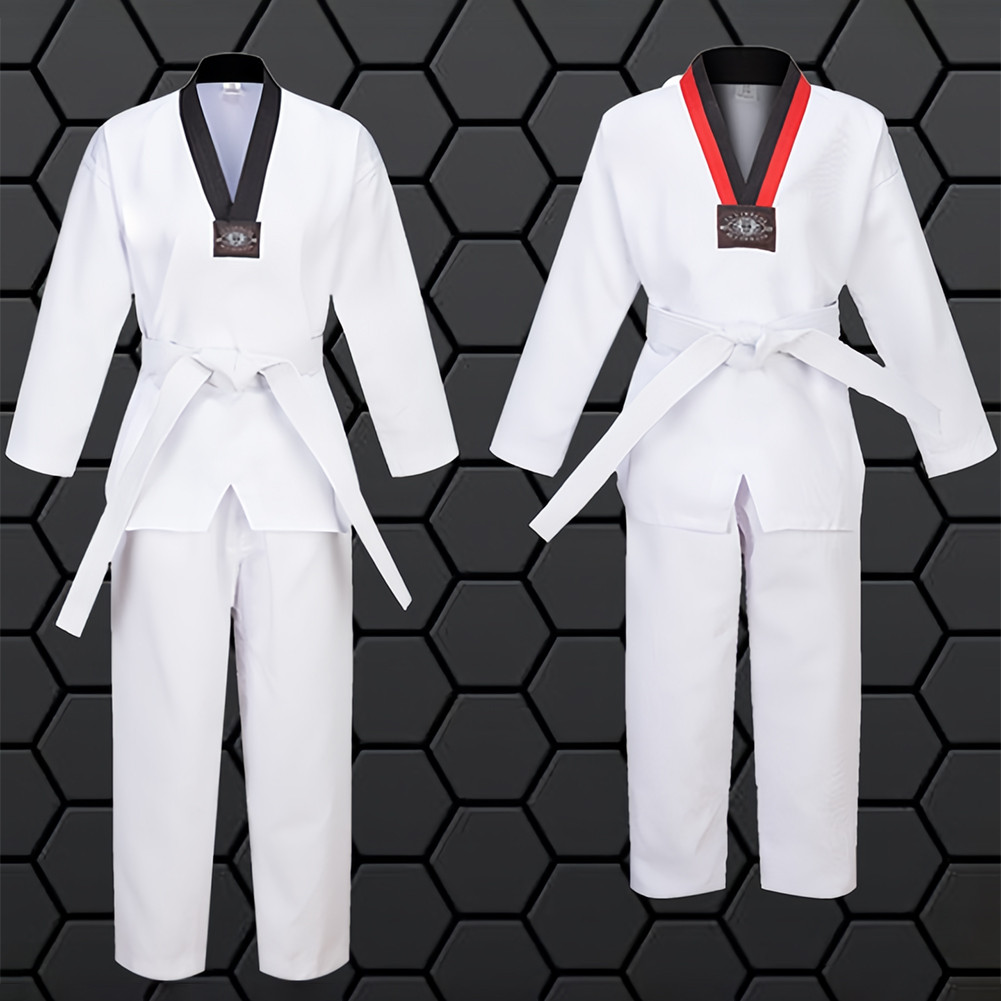 ชุดเทควันโด ชุดเทควันโดเด็ก ชุดเทควันโดผู้ใหญ่ เสื้อกางเกงขายาว มีหลายขนาดให้เลือก - รูปที่ 7