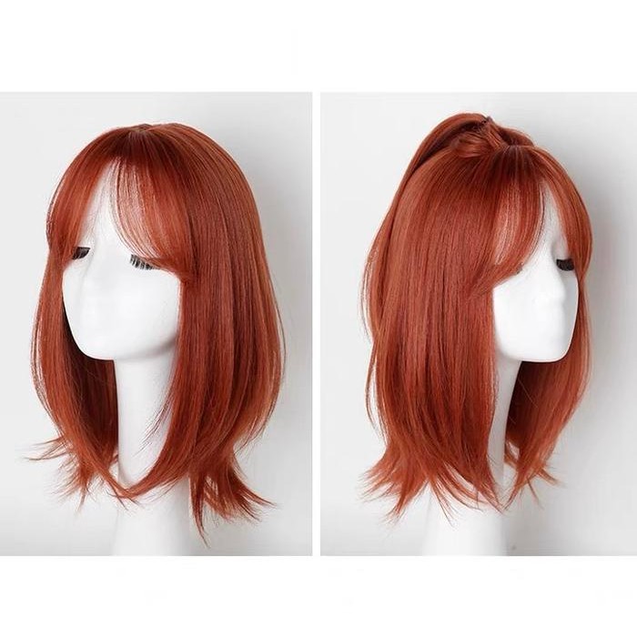 Aegyoshoppe - T91A วิกผมเกาหลีเต็ม Wolf Cut 40-42cm - สีดํา