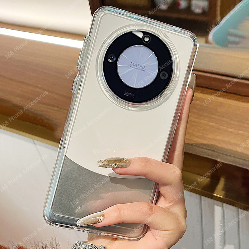 เคส Honor X9C 5G เคส Honor X9B 5G เคสโปร่งใสกันกระแทกเคสเจลโปร่งใสเคสเกราะอะคริลิคแข็งเคสอวกาศหนา