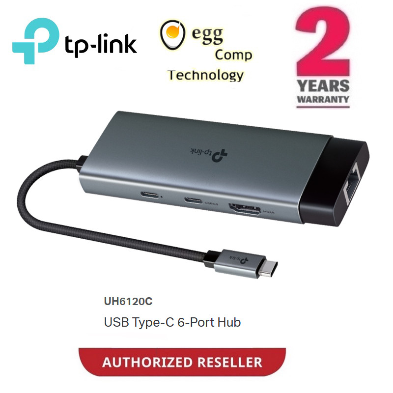TP-Link UH6120C │ UH9120C USB-C USB Type-C Hub ถึง HDMI 4K @ 60Hz Ethernet PD USB 3.0 อะแดปเตอร์สําห