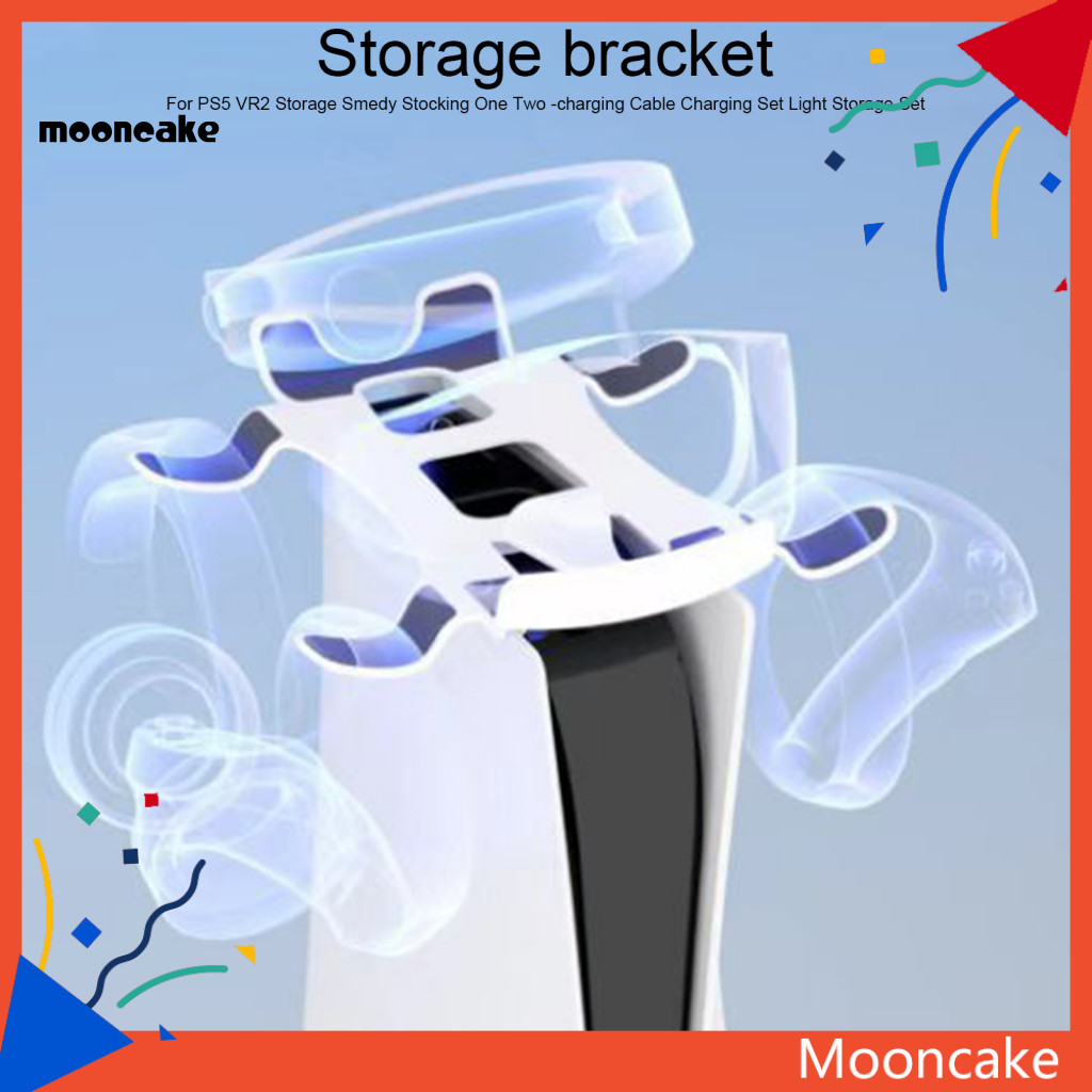 ขนมไหว้พระจันทร์| ขาตั้งชุดหูฟังอเนกประสงค์ 1/2 สายชาร์จ VR ชุดหูฟังชั้นเก็บประหยัดพื้นที่สําหรับ PS