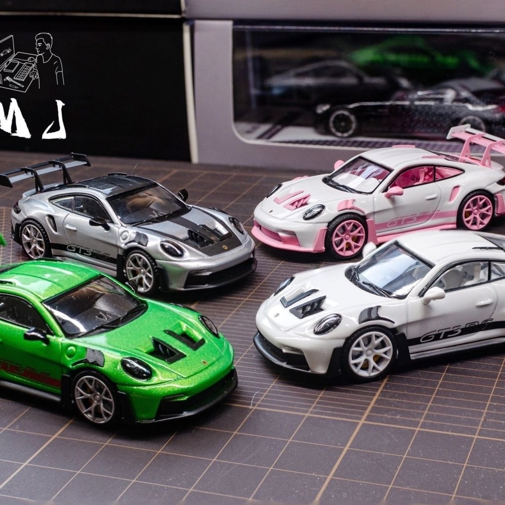 MJ 1:64 Porsche 911 GT3 RS Diecast Alloy Static Model Limited Edition จําลองรถสปอร์ต