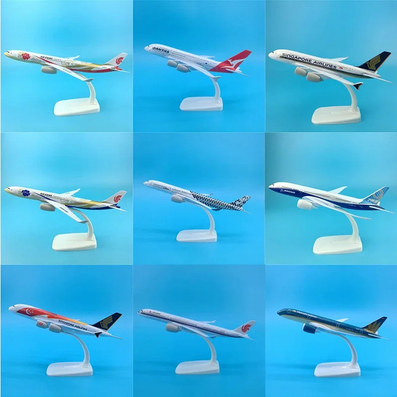 20 ซม.1:300 Scale A320 A330 A350 A350 B747 B787 Airlines เครื่องบินเครื่องบินเครื่องบินรุ่นของเล่น C