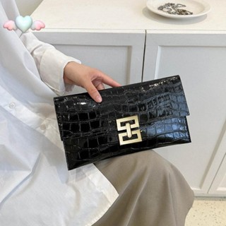 กระเป๋าคลัทช์ลําลองสําหรับผู้หญิงกระเป๋าซองจดหมายแฟชั่นและเร…