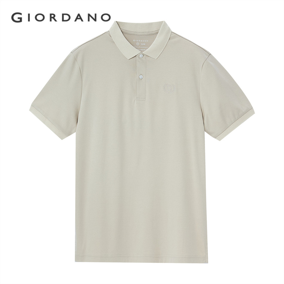 GIORDANO เสื้อโปโลผู้ชาย Men's Slim Liquid Touch Polo 01015291