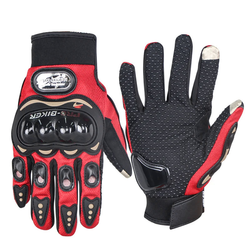 PRO-BIKER Motorcycle Gloves Breathable Full Finger Racing Gloves Outdoor Sports Protection Riding Cr