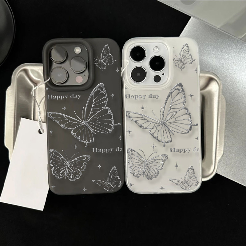 POPPA เคสโทรศัพท์ เคสไอโฟน แบบนิ่ม สำหรับรุ่น 15 14 13 13PRO 13PROMAX 12 Pro Max 11 8plus 7plus 7 XR X XS Max SE 11Pro