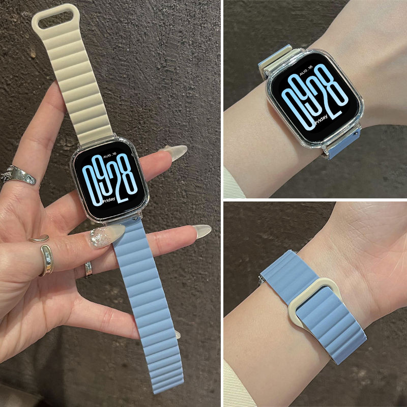ซิลิโคนแม่เหล็กสําหรับ Redmi Watch 5 Active กีฬาสร้อยข้อมือสําหรับ Redmi Watch 5 Lite SmartWatch อุปกรณ์เสริม