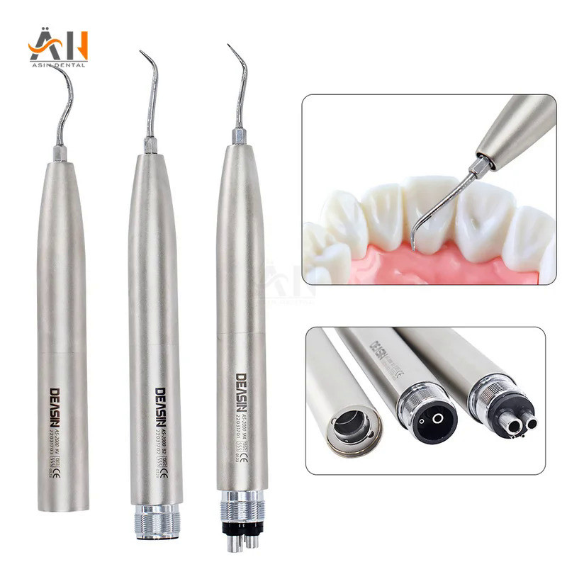Dental Ultrasonic Air Scaler Handpiece Sonic S Air scaler with 3 Tips M4 /B2/KV Coupling  Dentistry 