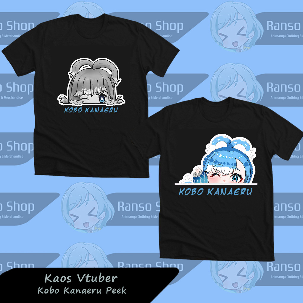 Kobo Kanaeru Vtuber เสื้อยืด/Kobo Hololive เสื้อ/Kobo Kanaeru Distro อะนิเมะ Vtuber มังงะเสื้อยืด DT