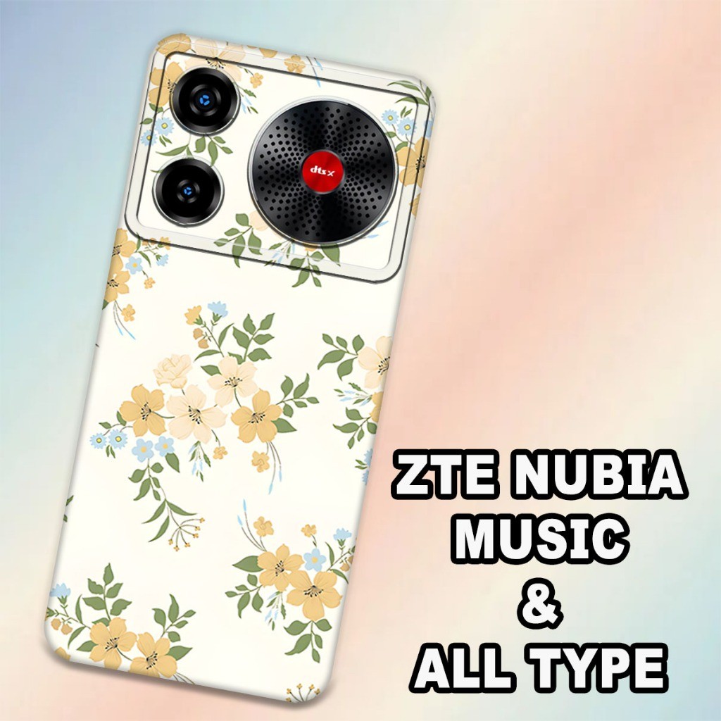 HP (16) ใหม่ล่าสุดปี 2024 ZTE NUBIA MUSIC Rubber Softcase | เคสลายดอกไม้ | ZTE NUBIA MUSIC เคสซิลิโค