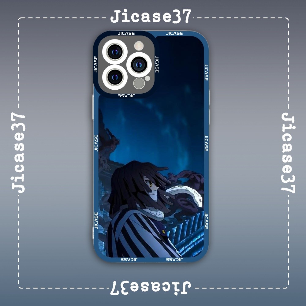 เคส iPhone Square Edge Samsung Xiaomi Oppo Anime Kimetsu no yaiba Demon Slayer Sword Character Iguro