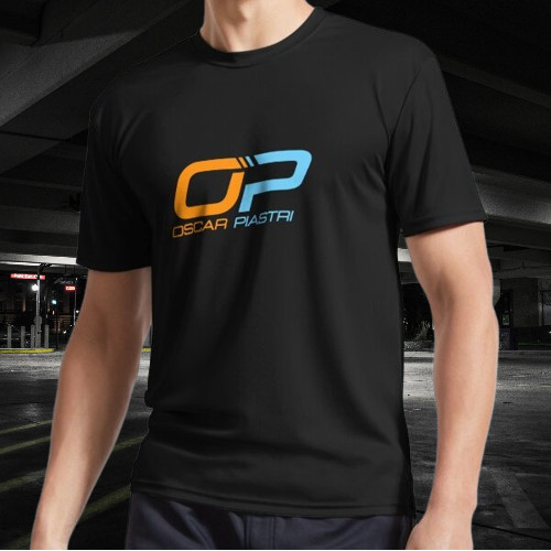 Oscar Piestri Logo Mclaren Colours Active T-Shirt Funny Logo Tee Mens T-Shirt