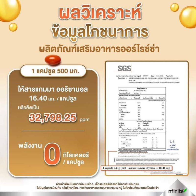 Legacy เลกาซี่  Oriceza นำมันรำข้าวจากญี่ปุ่น โคเอนไซม์คิวเทน สกัดจากจมูกข้าวเข้มข้น