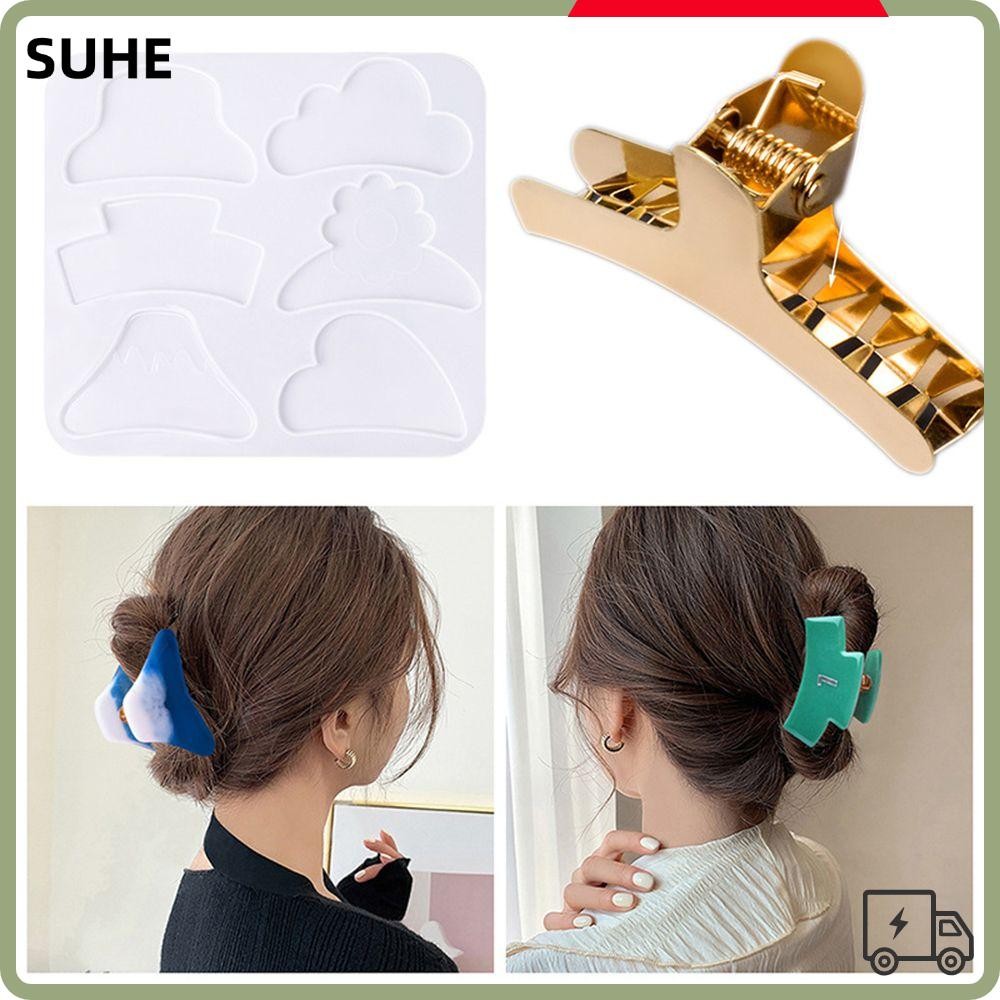 Suhe แม่พิมพ์ซิลิโคน สําหรับหนีบกิ๊บติดผม เครื่องประดับ