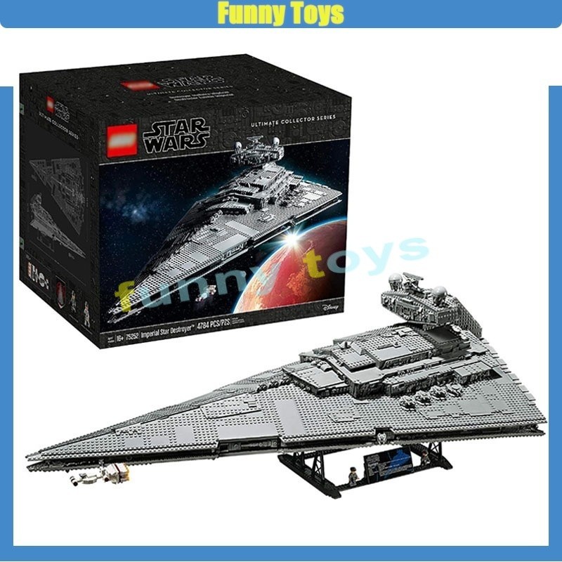 Ucs Empire Star Destroyer 75252 (4780 +/PCS) ของประดับขนาดใหญ่ของขวัญของเล่นสำหรับเด็กชายและเด็กหญิง