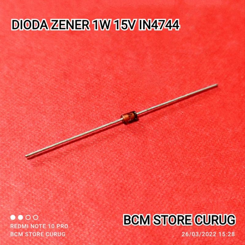 (5 ชิ้น) ZENER DIODE ผลไม้ 1W 1 W 15V 15 V 1N4744 1N 4744 IN 4744
