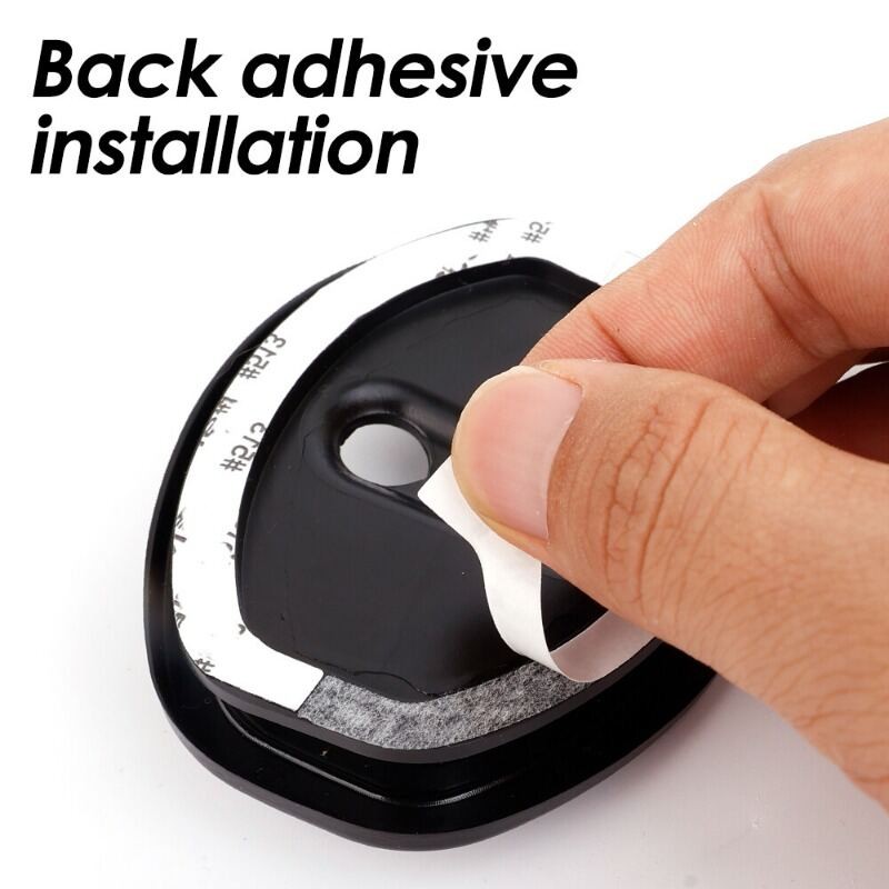 ล็อคประตูรถยนต์เบาะดูดซับแรงกระแทกบัฟเฟอร์ประตูฝาครอบป้องกันป้องกันสนิมตกแต่งภายในอุปกรณ์ดัดแปลงรถยนต์ - รูปที่ 5