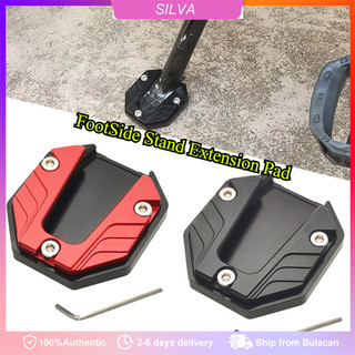 Motorcycle Kickstand Extender FootSide Stand Extension Pad Support Plate Anti-skid Enlarge