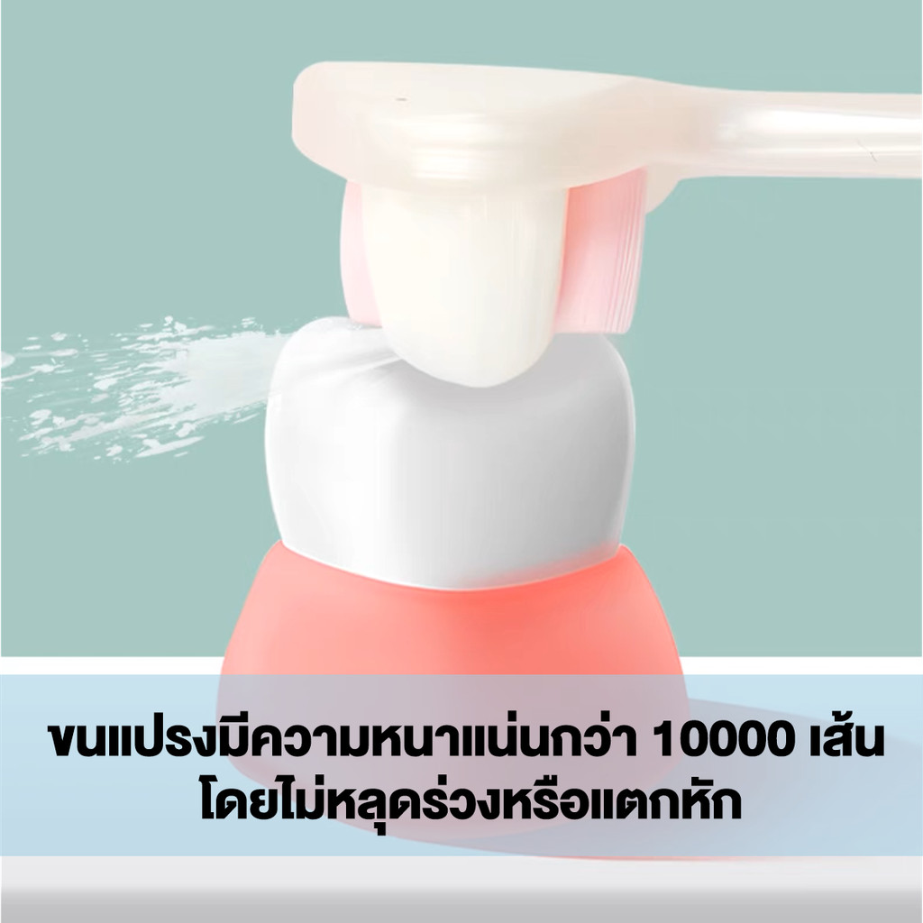 แปรงสีฟัน 3D แปรงได้สามด้าน ขนแปรงนุ่ม 3 ด้าน สําหรับดูแลช่องปาก สําหรับผู้ใหญ่ - รูปที่ 4