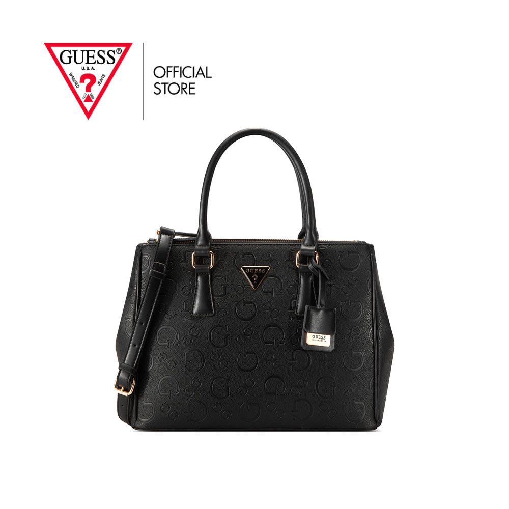 GUESS กระเป๋า รุ่น AG940907 GRIMBALL SATCHEL สีดำ