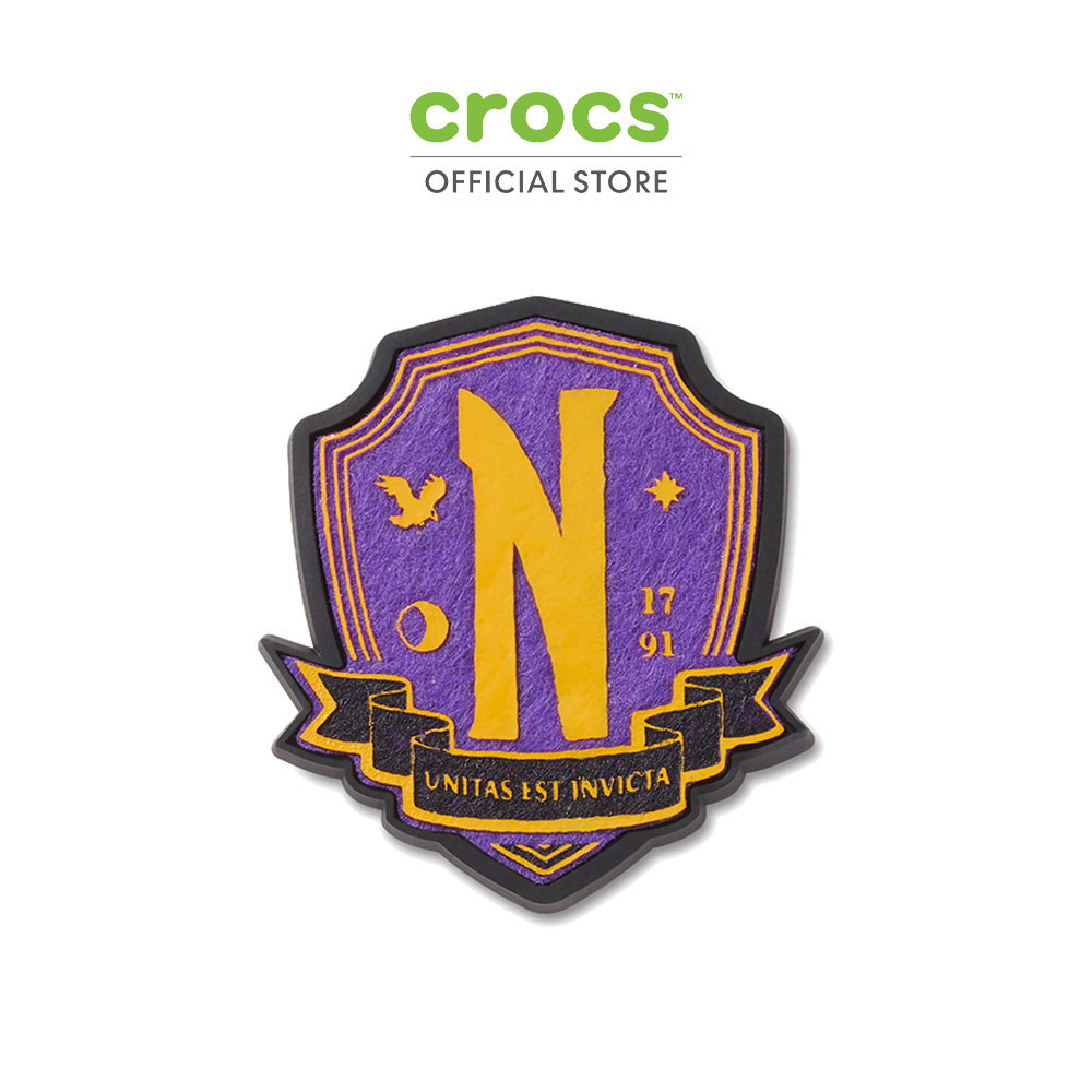 CROCS ตัวติดรองเท้า JIBBITZ™ WEDNESDAY NEVERMORE BADGE รุ่น 10013607