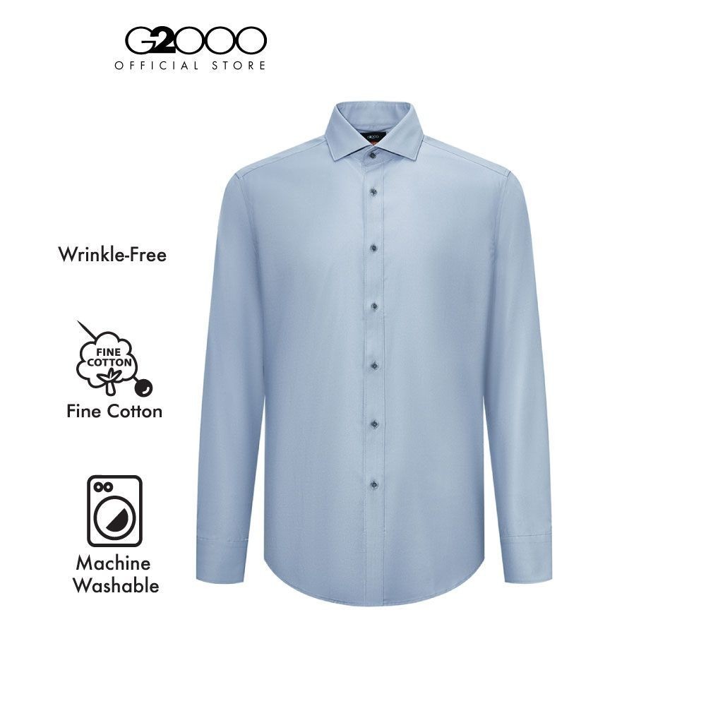 G2000 เสื้อเชิ้ตแขนยาวแบบทางการสำหรับผู้ชาย ทรง Smart Fit รุ่น 4112353292 GREY