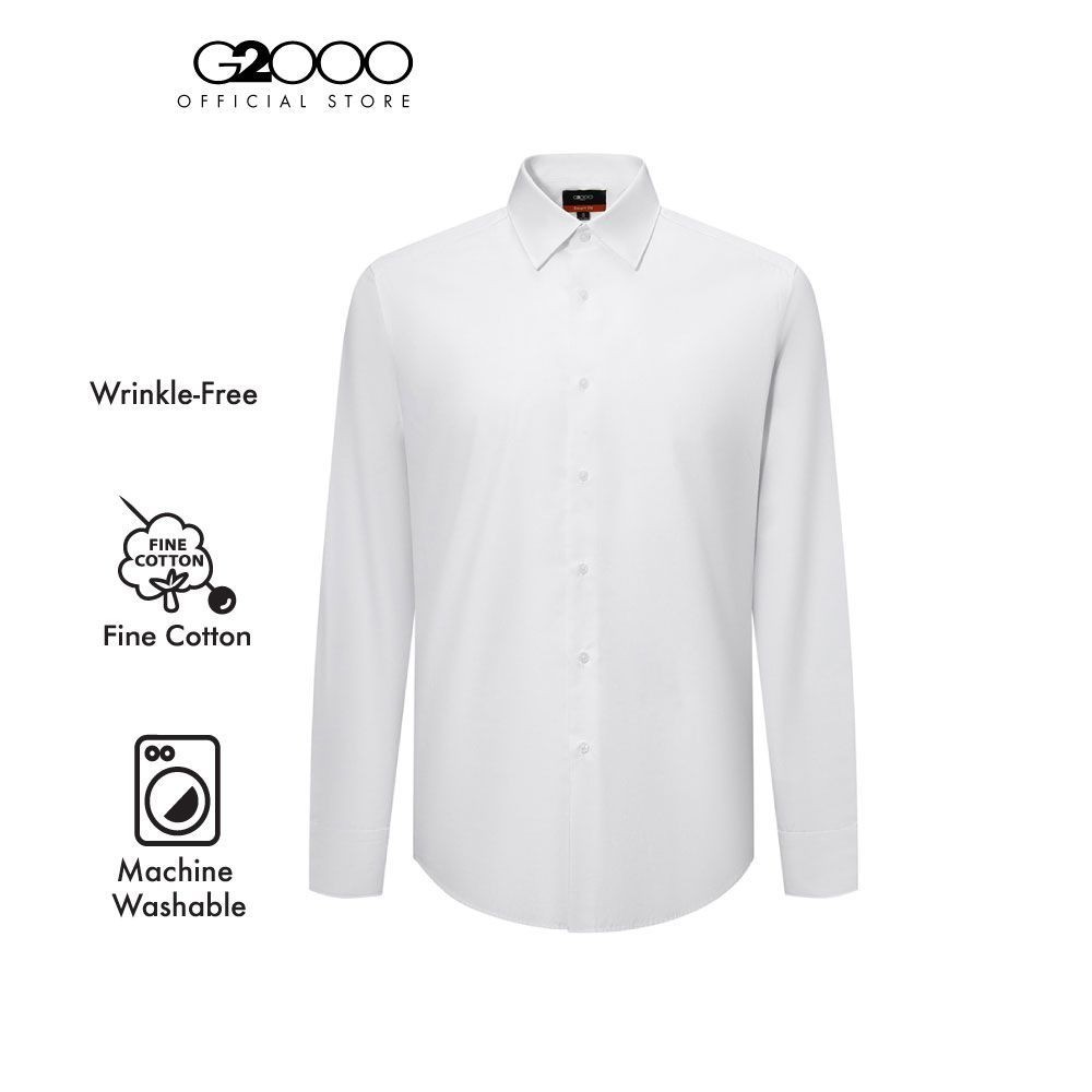 G2000 เสื้อเชิ้ตแขนยาวแบบทางการสำหรับผู้ชาย ทรง Smart Fit รุ่น 4112194200 WHITE