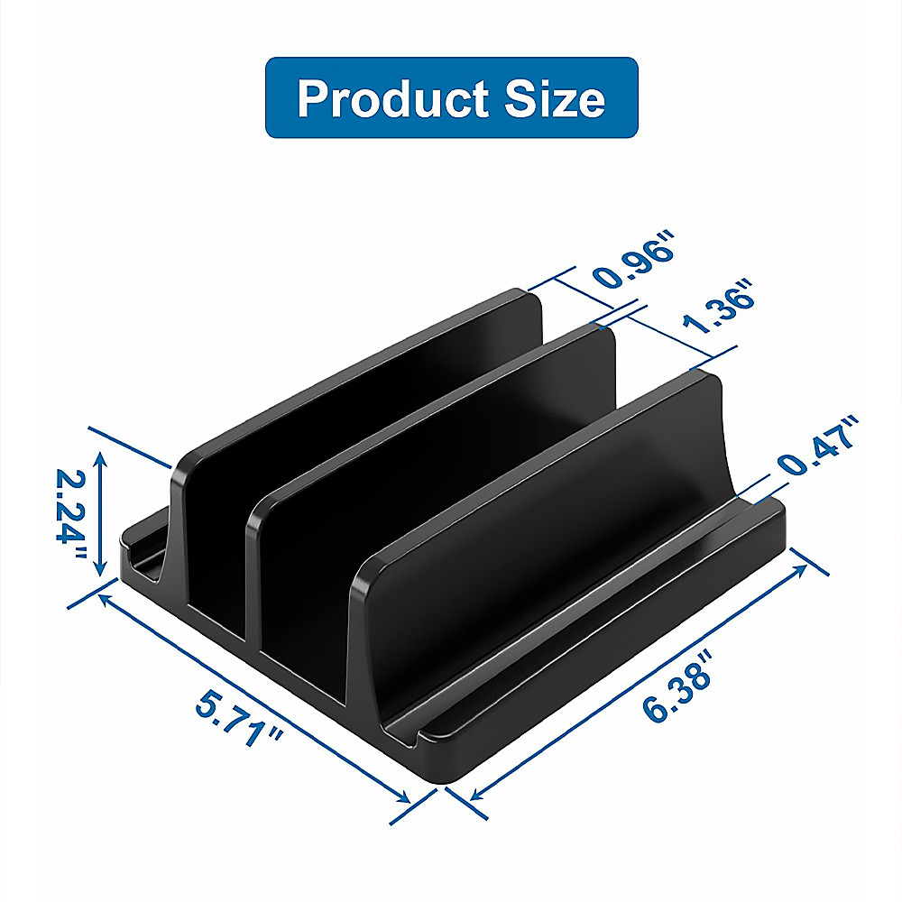 ปรับสก์ท็อปแนวตั้งแล็ปท็อปยืนพลาสติกแบบพกพายืนสําหรับแท็บเล็ต/แล็ปท็อป/โทรศัพท์มือถือประหยัดพื้นที่อุปกรณ์เสริม