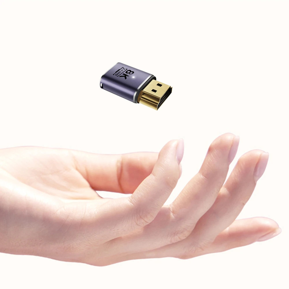 อะแดปเตอร์ที่รองรับ HDMI 90 ตัวแปลงชายหญิงมุมขวา 270 องศาขั้วต่อ 8K HD Mini / Micro HDMI รองรับ Extender