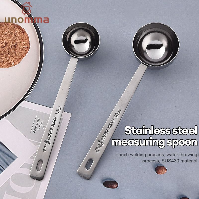 🎈ช้อนตวงกาแฟ ถ้วยตวง ช้อนตักกาแฟ ช้อนตวงสแตนเลส ตวงกาแฟ ตวงขนม ถ้วยตวงกาแฟ unomma