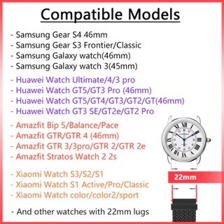 สายซิลิโคนกีฬาสำหรับ for Redmi Watch 5 Active/Watch 5 Lite สำหรับ for Huawei GT 5 4 3 Samsung/ amazfit/Xiaomi 22 มม.Band