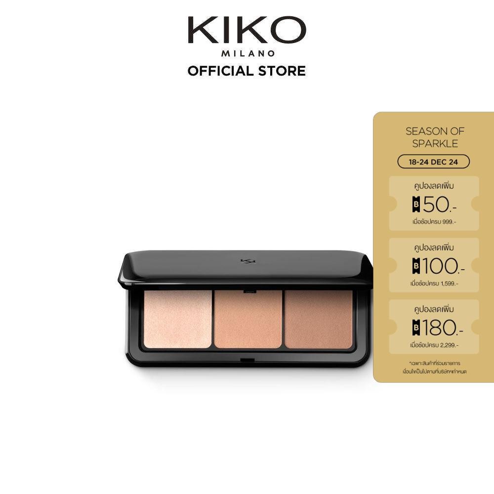 KIKO MILANO Contour Obsession Palette คอนทัวร์ ออพเซสชั่น พาเลตต์ (เครื่องสำอาง, พาเลทแต่งหน้า, เฉดดิ้ง, บรอนเซอร์)
