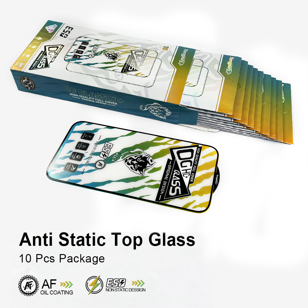 ฟิล์มกระจกเต็มจอขอบโค้งสีดำป้องกันไฟฟ้าสถิตย์สำหรับ samsung A02 A03 A04 A05S A7(2018) A20S A50 A15 A24 A25 A35 A55 A51