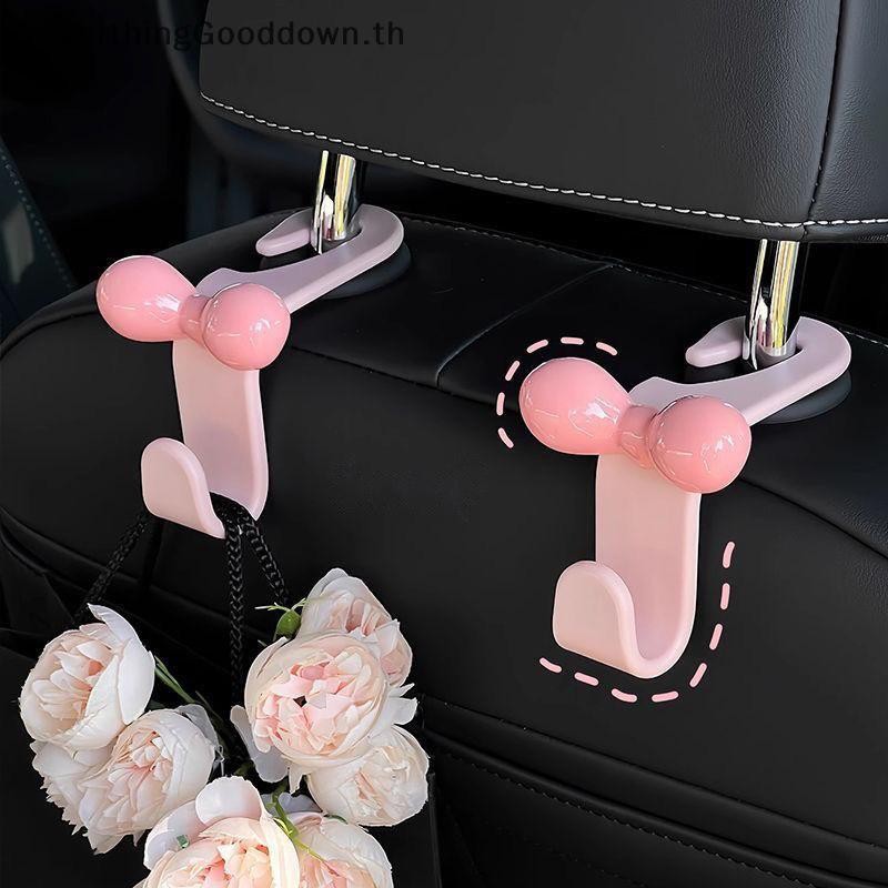 Ever Car Seat Back Hook Bowknot Storage Hook แฟชั่น Multifunctional Sundries Back Storage Hook อุปกรณ์ตกแต่งภายใน TH