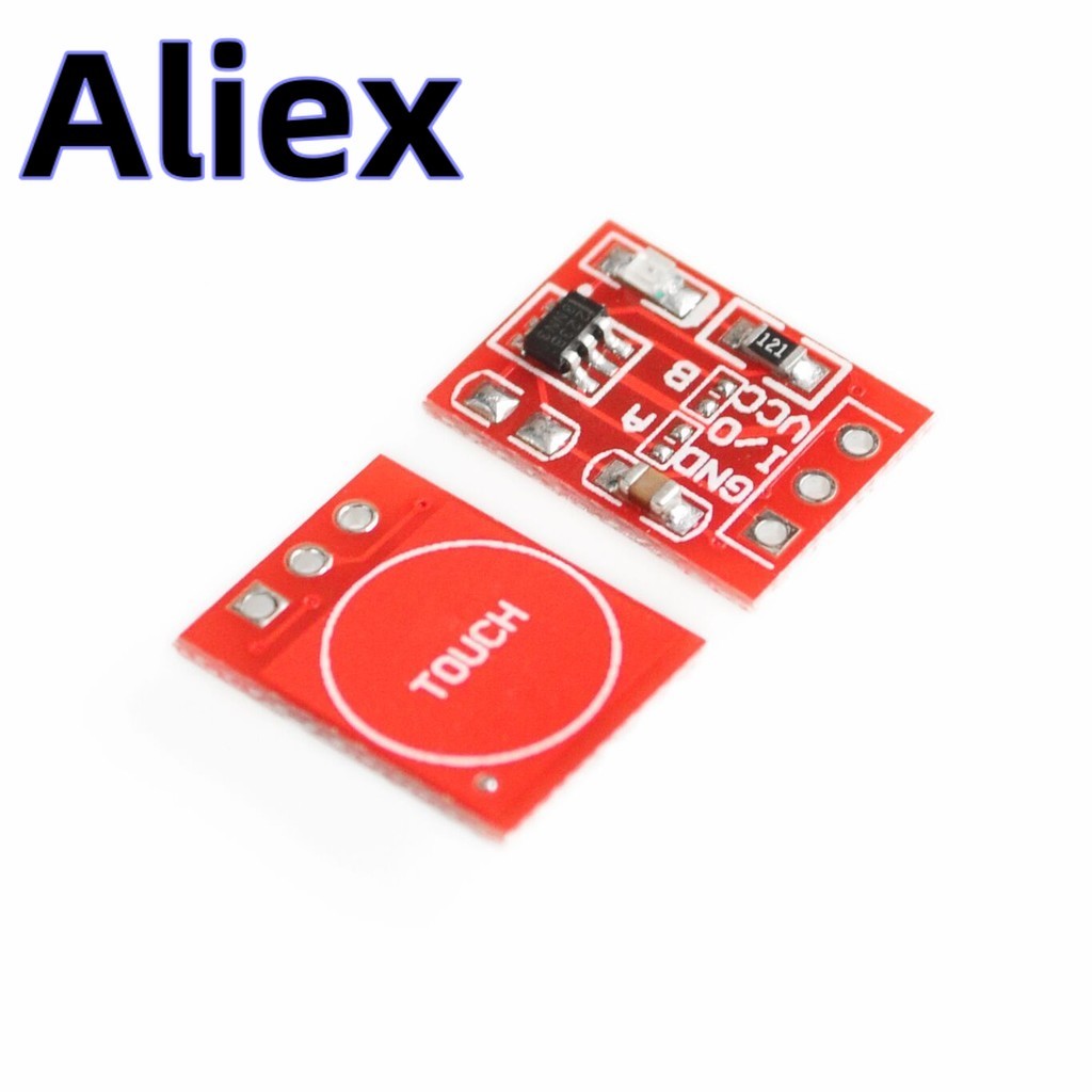 10 ชิ้น/ล็อตใหม่ TTP223 Touch ปุ่มโมดูลตัวเก็บประจุประเภท Single Channel Self Locking Touch switch sensor