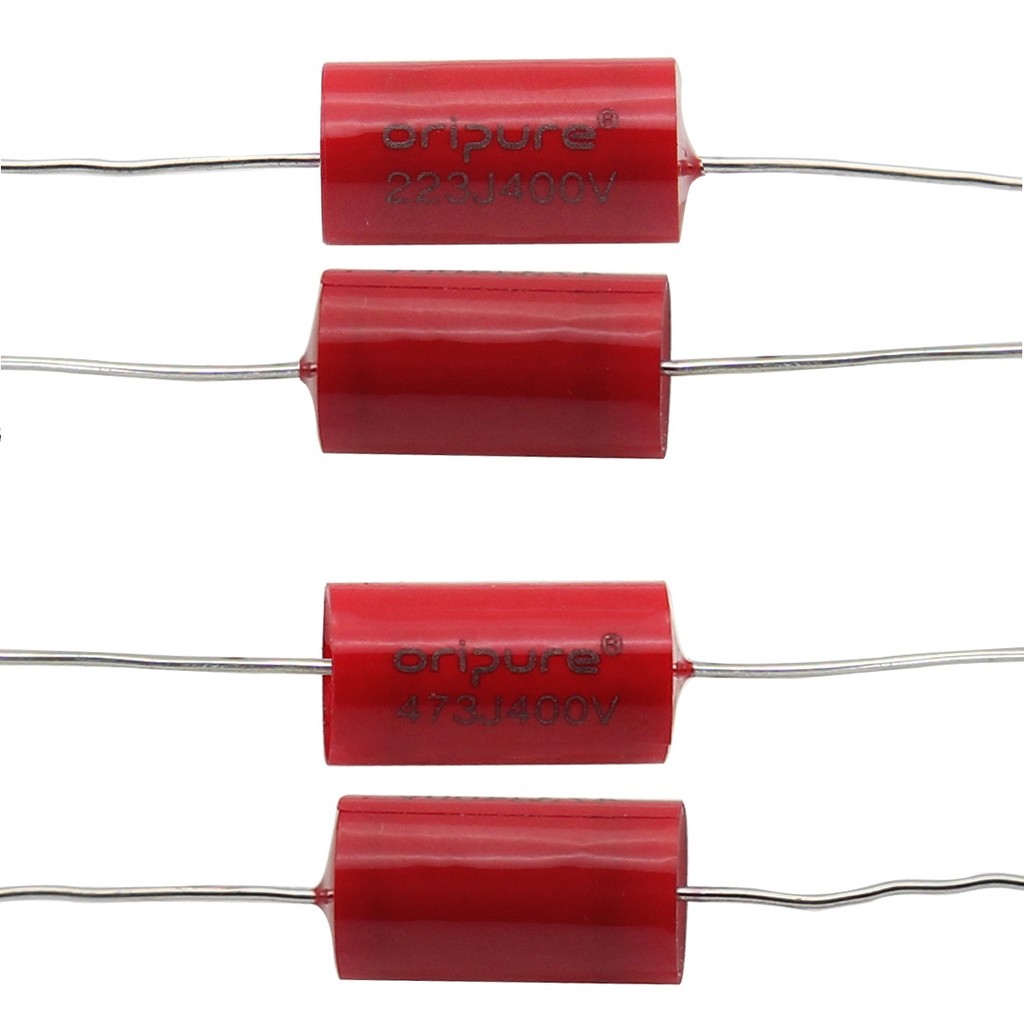 Oripure 4pcs กีตาร์ MKP ตัวเก็บประจุ Metallized โพลีเอสเตอร์ฟิล์ม Capacitors 0.022uF / 0.047uF 400V