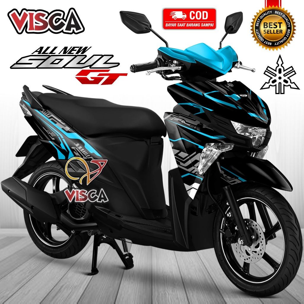 Decal Soul GT 125 สติ๊กเกอร์เต็มตัว Mio Soul GT 125 Full Body Striping Mio Soul GT 125 Full Body Hit