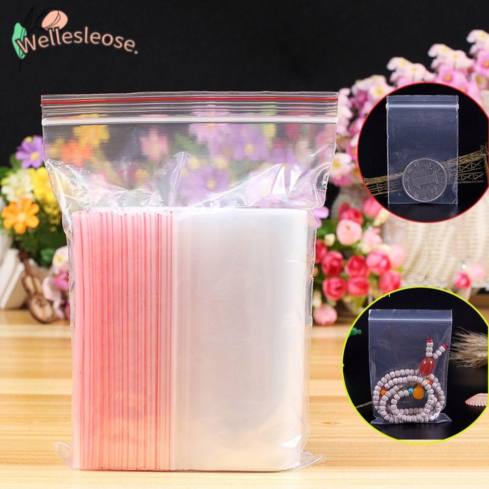 Welle 100 ชิ้น/แพ็คพลาสติก Mini Storage โพลีแบบเคลื่อนย้ายได้