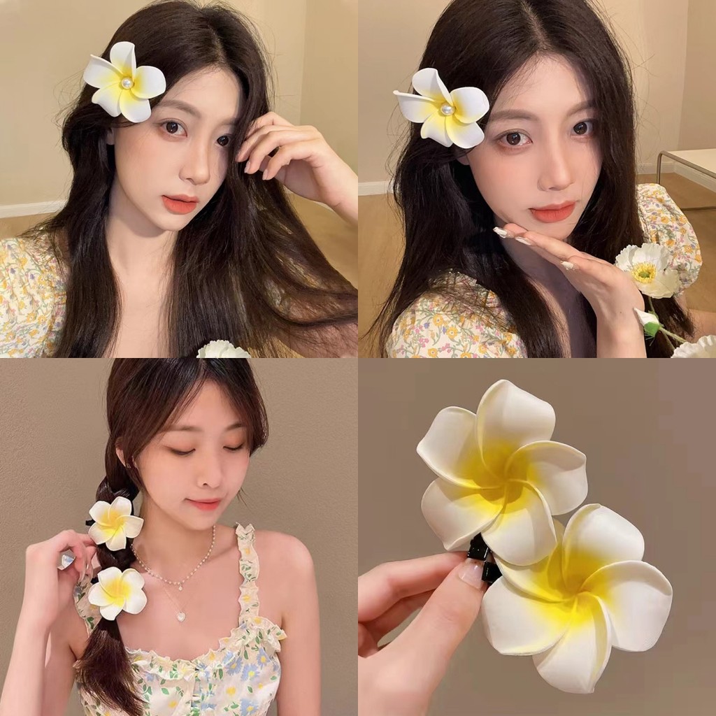 🍒Evelyn🍒กิ๊บติดผม ลายดอกไม้น่ารัก สไตล์เกาหลี ลิลาวดี กิ๊บติดผมลีลาวดี ​เครื่องประดับผม สินค้าใหม่ พร้อมส่ง#Gift Flower