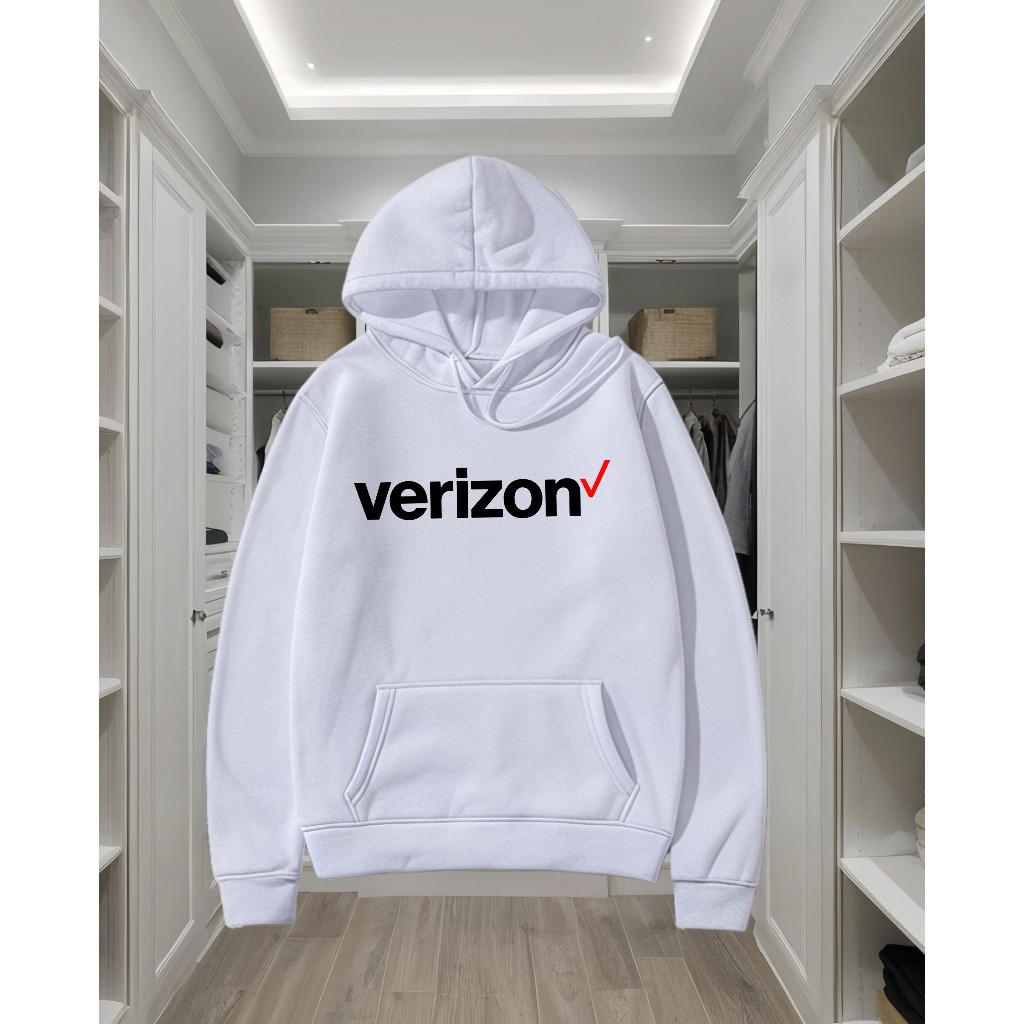 Verizon Hoodies แขนยาว Verizon Verizon โลโก้เทรนด์ที่ TT Mobile Vodafone โลโก้สีส้ม Oracle America M