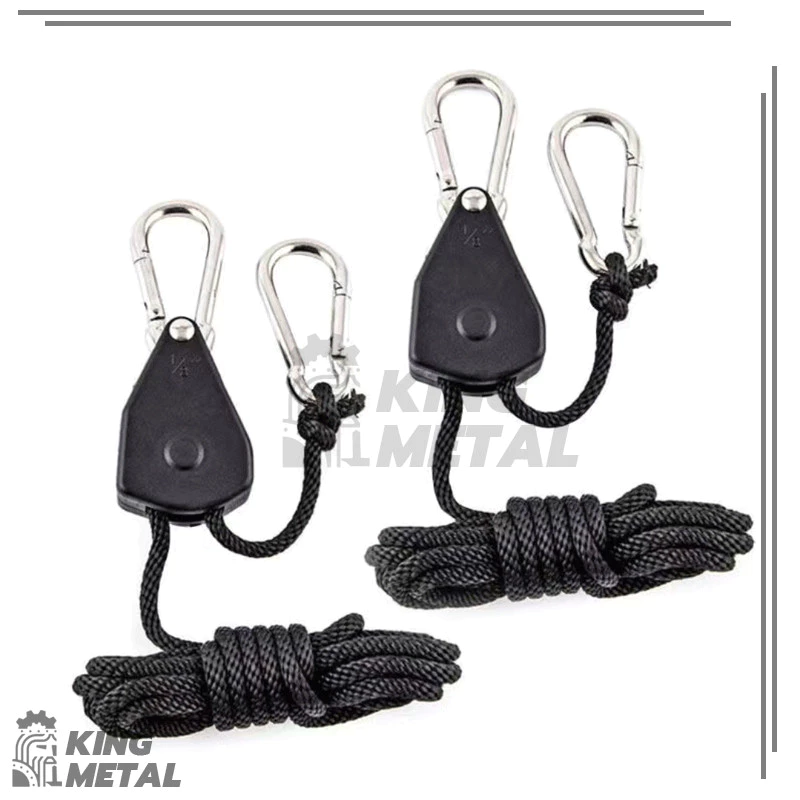รอกเชือกปรับระดับได้ Rope Ratchet Hanger 4m สำหรับเดินป่าตั้งแคมป์ thumbnail 8