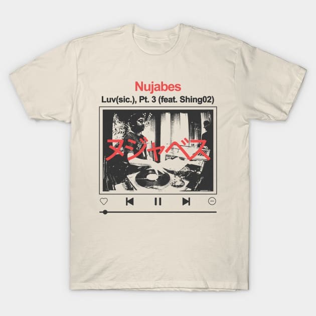 เสื้อยืด Vintage listen to nujabes T-Shirt แท้ Cotton 100% แฟชั่น เสื้อกีฬา หลวม น่ารัก สวยๆ วินเทจ