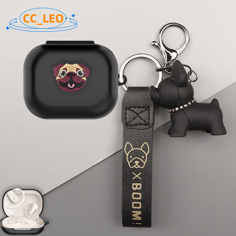 สําหรับ EDIFIER A6 กรณีการ์ตูน Burger Fries พวงกุญแจน่ารักจี้ไดโนเสาร์ EDIFIER A6 ซิลิโคน Soft Case 